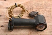 MOTORISTS WARNING LIGHT: A circa 1930s - 1950s window mounted motorists warning light by BARNACLE. With dash plug in - 2