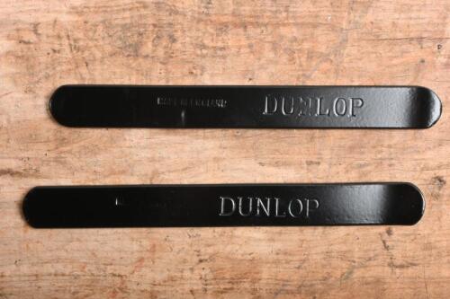 TYRE LEVERS: Two pre-war 'DUNLOP' tyre levers in original condition. English made