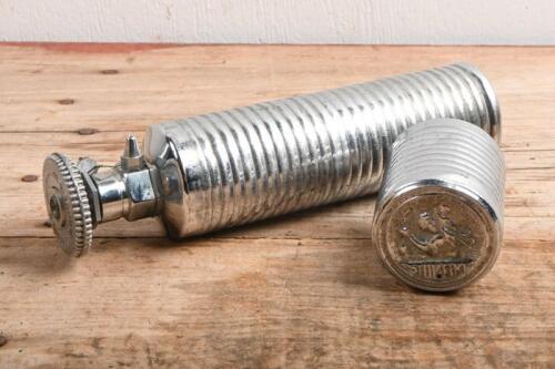 FIRE EXTINGUISHER: A French circa 1940/50s 'Stop Fire' chrome plated brass fire extinguisher