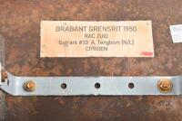 RALLY PLATE: A 1950 RAC Zuid Brabant Grensrit car rally participant plate. Participant number '33' - 2