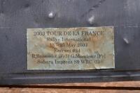 RALLY PLATE: A 2003 'TOUR DE LA FRANCE' rally participant plate. entrant number '34', - 2