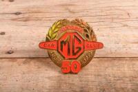 MG: A 'MG CAR CLUB 1958 - 2008, 50 year' commemorative badge