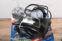 PUMPS: Two tyre pumps by LION QUALITY PRODUCTS. HEAVY DUTY HAND PUMP with air pressure reservoir & ST FLOW 150 PSI AIR COMPRESSOR. Both mint & boxed - 2