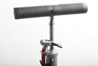 PUMPS: Two tyre pumps by LION QUALITY PRODUCTS. HEAVY DUTY HAND PUMP with air pressure reservoir & ST FLOW 150 PSI AIR COMPRESSOR. Both mint & boxed - 3