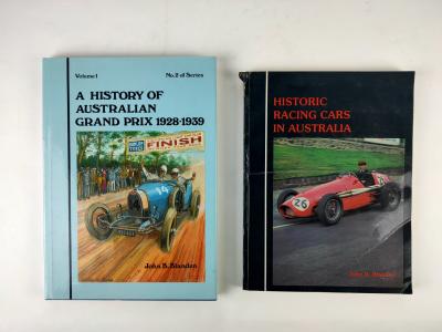 AUSTRALIAN MOTORSPORT: Two definitive books by John Blanden documenting Australian motorsport and its cars