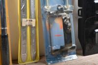 CAR ITEMS: Three car items. Battery holder, tyre levers & wrench - 2