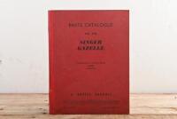 SINGER GAZELLE: A September 1956 issue 'PARTS CATALOGUE FOR THE SINGER GAZELLE - COMMENCING CHASSIS NUMBER A7600001 ONWARDS' (PART NO. KG. 313) as prepared by PARTS DIVISION ROOTES GROUP MANUFACTURING COMPANIES, COVENTRY.