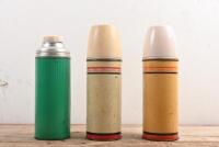 THERMOS: Two THERMOS and one FREEZIN HOT bottle/vacuum flasks