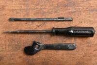 JAGUAR: A Jaguar MKII 240/340 original tool kit with mint condition tools. With original rare JAGUAR Tool Container envelope - 11