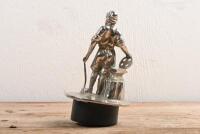 VULCAN CAR MASCOT: A circa 1918-1928 Vulcan Blacksmith Car Mascot. Smaller version - 2
