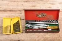 DRILL SET/SOCKET SET: One TECTOOL Drill Set & one BRITOOL Socket Set - 2
