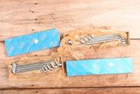 OFFSET SPANNERS: Two sets of HEYCO offset spanners. One set with five pieces (Metric), other with six (Imperial)