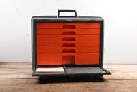 STORAGE BOX: A unused 'Flambeau 22060' storage box with six shelves and tray dividers