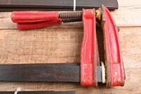 F CLAMPS: Four pairs of F&nbsp;clamps, manufactured by 'DAWN' and 'PAUL CALL'; each measures approximately 60 cm in length. - 4