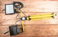 SPOTLIGHTS: A pair of 'POWERPACK' work lights on fully adjustable telescopic tripod