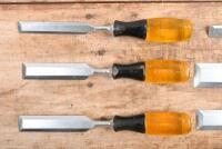 CHISELS/PLANE: A STANLEY 'BAILEY' plane & STANLEY chisels - 5