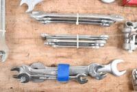 SOCKETS/SPANNERS: One socket set and a selection of 12 groups of open and ring spanners. Both Metric & Imperial - 4