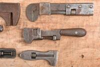 SPANNERS: A collection of 1920s/1930s adjustable spanners. 'KING DICK' & 'Whitman & Barnes' spanners - 3