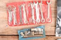 ASSORTED TOOLS: A collection of assorted tools. Smaller spanner set, nut driver set, allen keys, woodwork drill bits & 13 piece twist drill set - 3