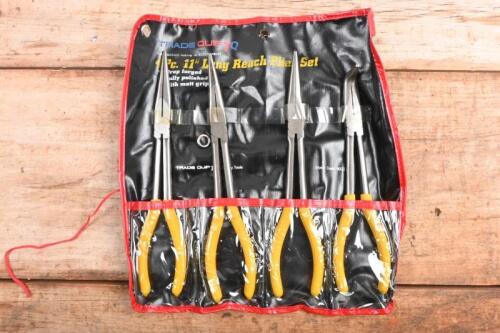 PLIER SET: A TRADE QUIP TQ 4Pc, 11" Long Reach Plier Set. Unused
