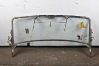 WINDSCREEN: A early&nbsp;windscreen unknown make, with wiper bodies, chrome surround; measures approximately 95.5cm wide, 53cm high (SALEROOM NOTICE)