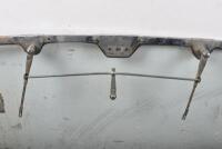 WINDSCREEN: A early&nbsp;windscreen unknown make, with wiper bodies, chrome surround; measures approximately 95.5cm wide, 53cm high (SALEROOM NOTICE) - 2