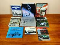 MERCEDES-BENZ: Nine books mainly relating to Mercedes-Benz