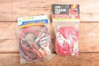 JUMPER LEADS/TRAILER NET: A set of unused JUMPER LEADS & Trailer Net