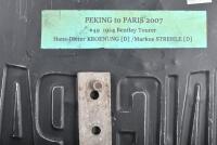 PEKING TO PARIS: A 'PEKING TO PARIS' rally plate. 1907 - 2007. Number '49' - 2