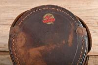 TOOL BAG: A veteran and vintage Pegasus solid brown leather tool bag - 2