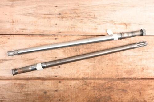 STUB AXLES: Two rear stub axles for a Mark IV Jaguar