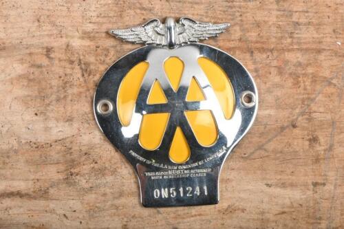 LONDON: A NOS Automobile Association of London members grille badge. Members number '0N51241'