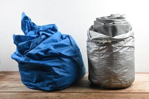 CAR COVERS: One car body cover (size M) & large weatherproof car cover