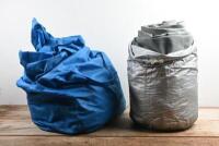 CAR COVERS: One car body cover (size M) & large weatherproof car cover
