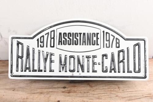 MONTE-CARLO: A 1978 'RALLYE MONTE-CARLO' steel rally plate
