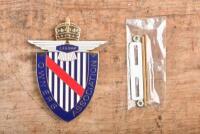 JAGUAR: A enameled Jaguar owners association grille badge