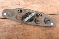 DASHBOARD GAUGES: A circa 1920s - 1940s Stewart Warner set of dashboard mounted gauges for a vintage American car - 3