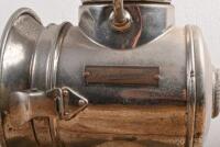 COACH LANTERN: A "DREADNAUGHT" nickel plated lantern - 3
