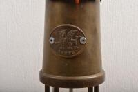 LANTERN: A rare brass Welsh CYMRU Reuge Miner's Lantern Music Box - "We'll Keep a Welcome" - 3