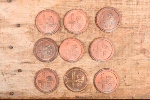 ALFA ROMEO: A group of interesting Alfa Romeo medallion style 'pre enameling stage' badges