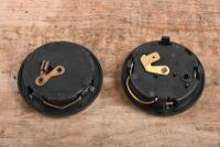 HORN BUTTONS: Two Alfa Romeo horn push buttons, one with black logo the other with blue - 2
