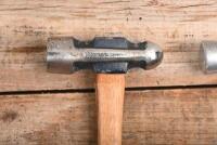 HAMMERS: Three hammers. One claw, peen (Turner), and cobbler (Sykes) hammers - 3
