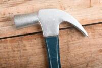 HAMMERS: Three hammers. One claw, peen (Turner), and cobbler (Sykes) hammers - 4