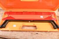 HAZARD TRIANGLE/TOW ROPE: New in box traffic hazard triangle with 3.65m tow rope - 2