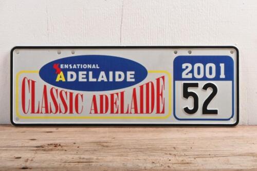 CLASSIC ADELAIDE: A 2001 'Classic Adelaide' rally competitor number plate