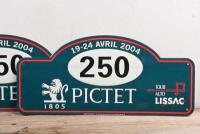 TOUR AUTO: A pair of competitor number plates from the 19th-24th of April 2004 Tour Auto France rally - 2