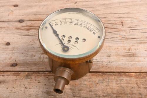 SPEEDOMETER: A brass speedometer by JOS. W. JONES. Patented Sept.22.1908. Stamped '171219' to face