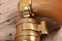BRASS HORN: An impressive electric brass horn, marked 'NB 5089 - 1908 - NR 1114' - 2