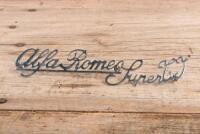 ALFA ROMEO: An Alfa Romeo 'Super GT' script style badge