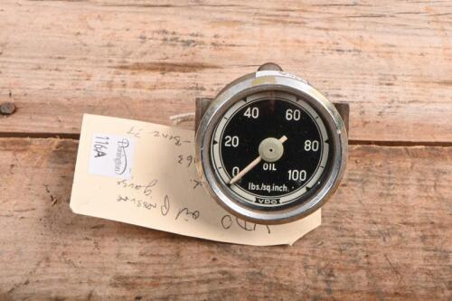 VDO: A VDO oil gauge, dated '6.63'. lbs./sq.inch.